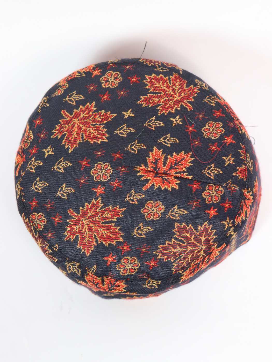 Black Designer Aadab Kani Cap from Kashmir