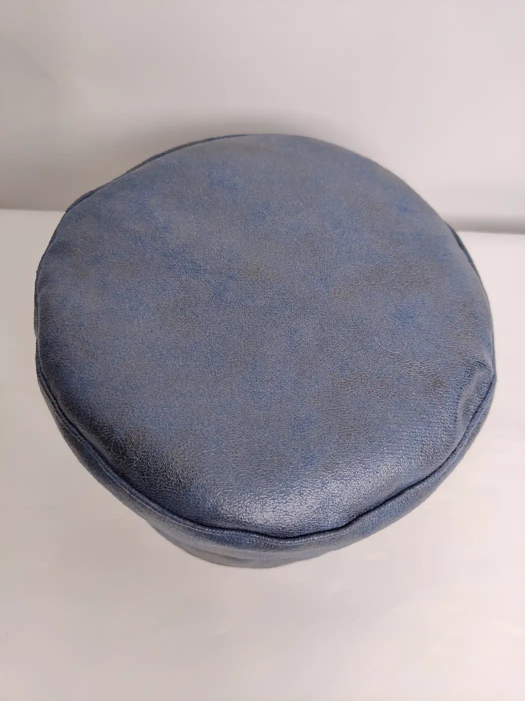 leather topi from Kashmir top sideleather topi from Kashmir top side