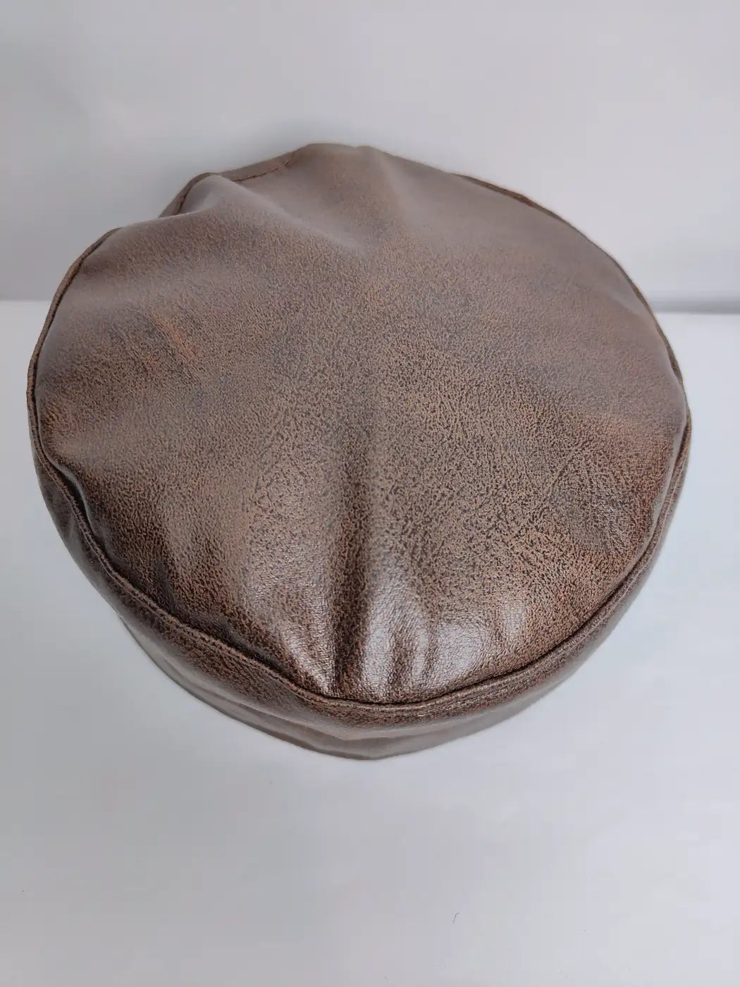 leather material cap from Kashmir top side