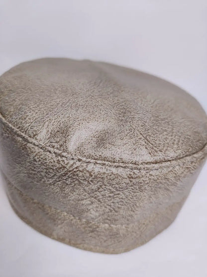 leather material cap from Kashmir 