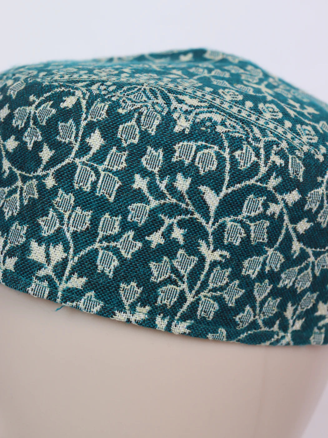 Green Shakil Kashmiri Handmade Kani Cap For Men