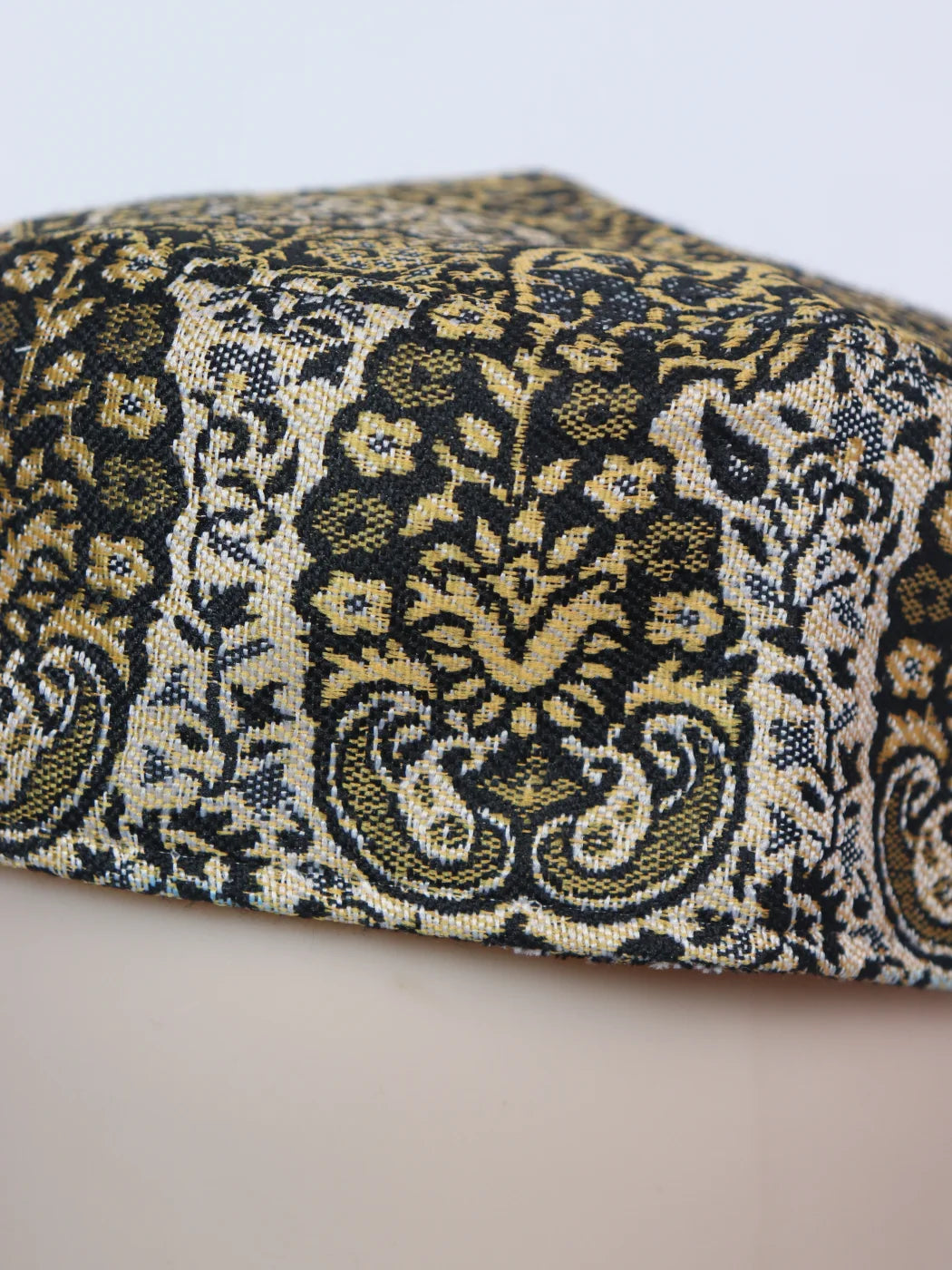 Shakir Black Kashmiri Stylish Handmade Kani Topi For Men