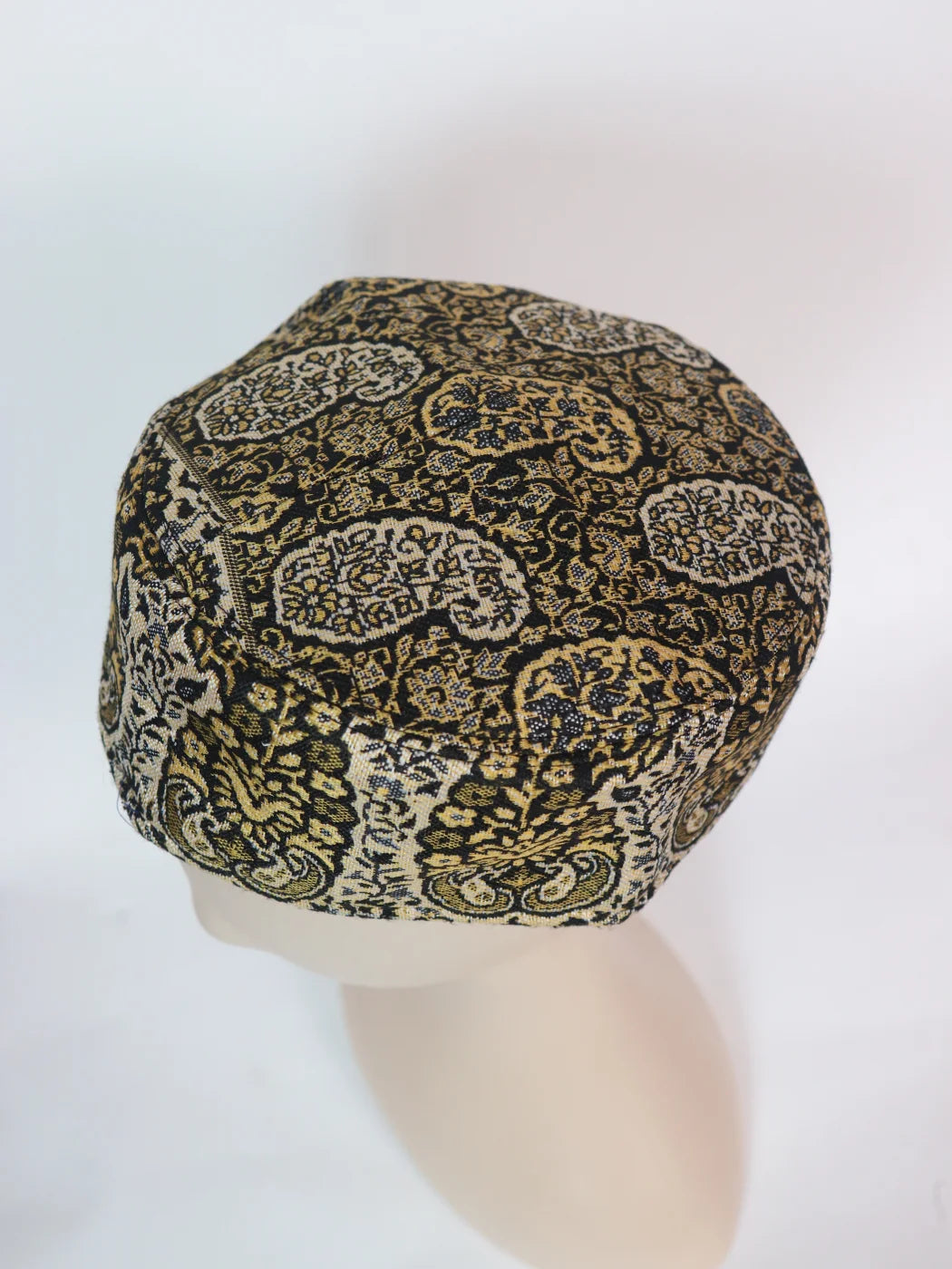 Shakir Black Kashmiri Stylish Handmade Kani Topi For Men