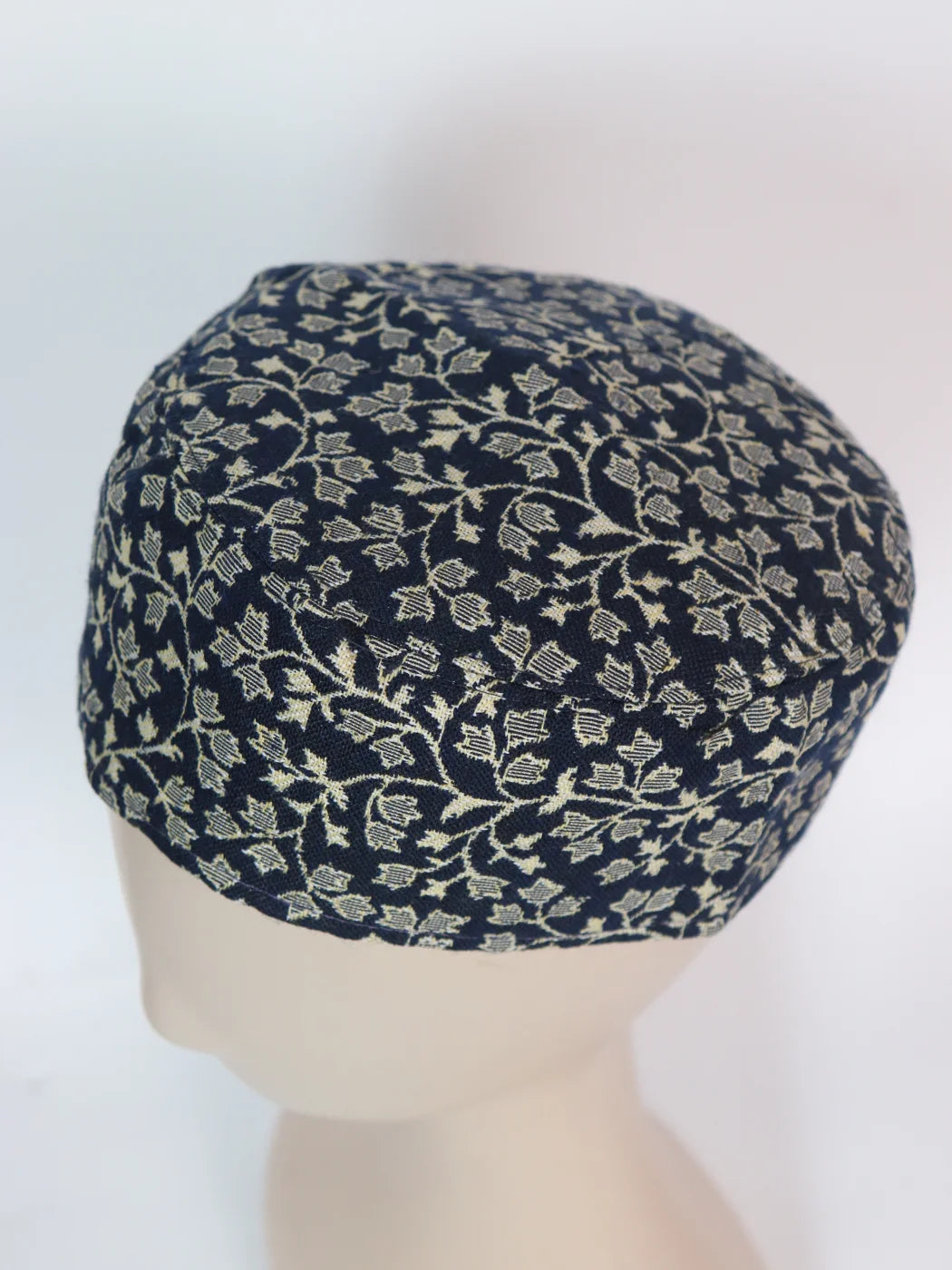 Black Kashmiri Lightweight Handmade Kani Cap For Men