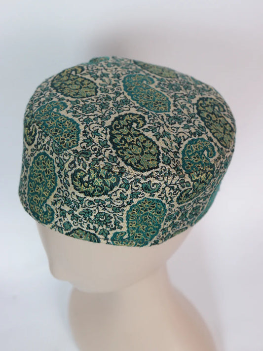 Green Kashmiri Lightweight Kani Cap Aarif For Men