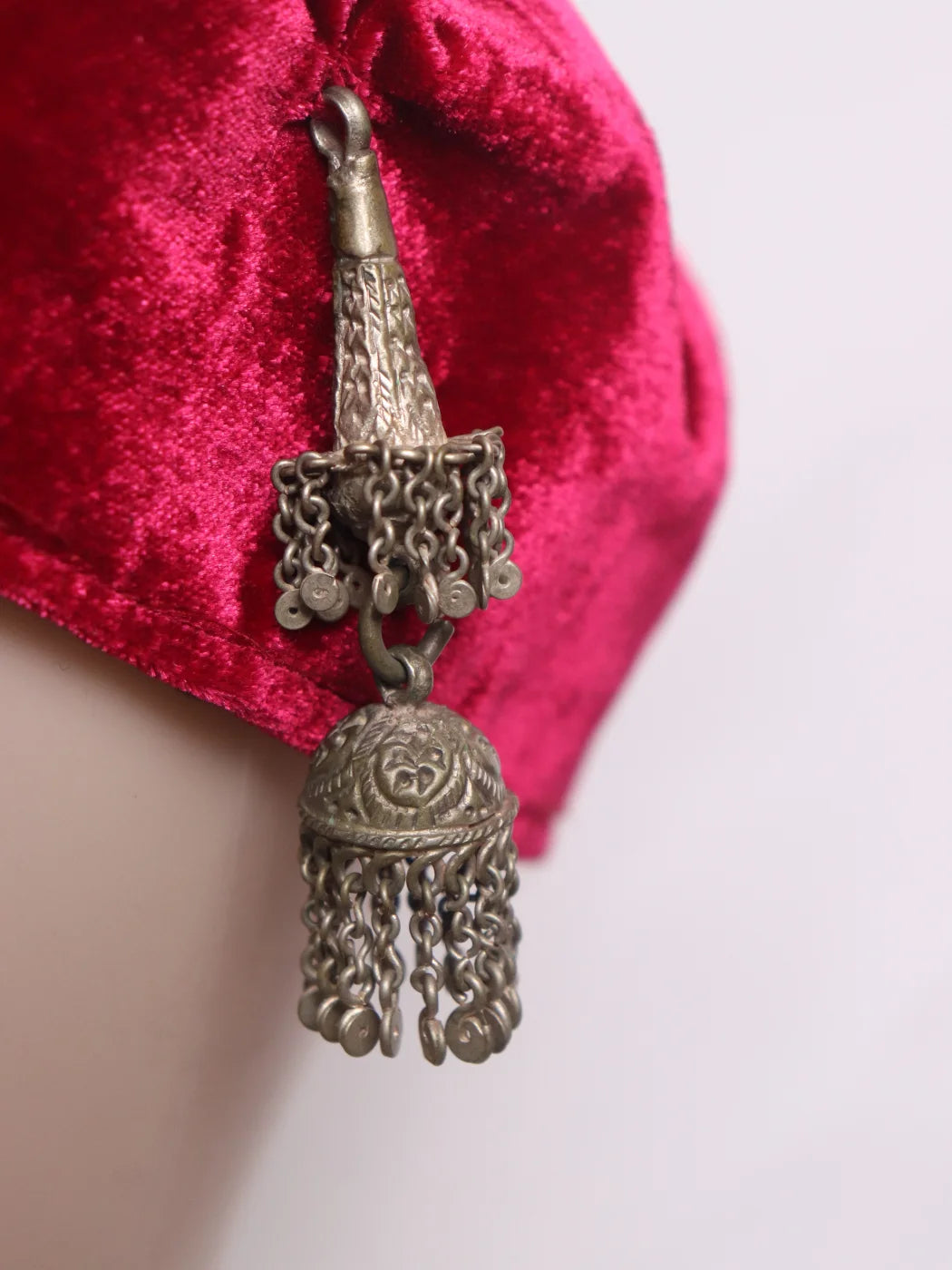 Mahrini Kashmiri Kasaba Cap For Women With Vintage Jewelry