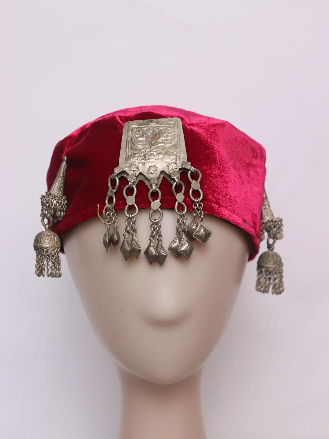 Mahrini Kashmiri Kasaba Cap For Women With Vintage Jewelry