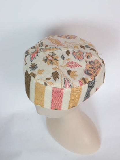 Kashmiri White Designer Kani Cap For Men Irshad