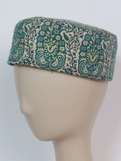 Green Kashmiri Stylish Kani Cap For Men Noor