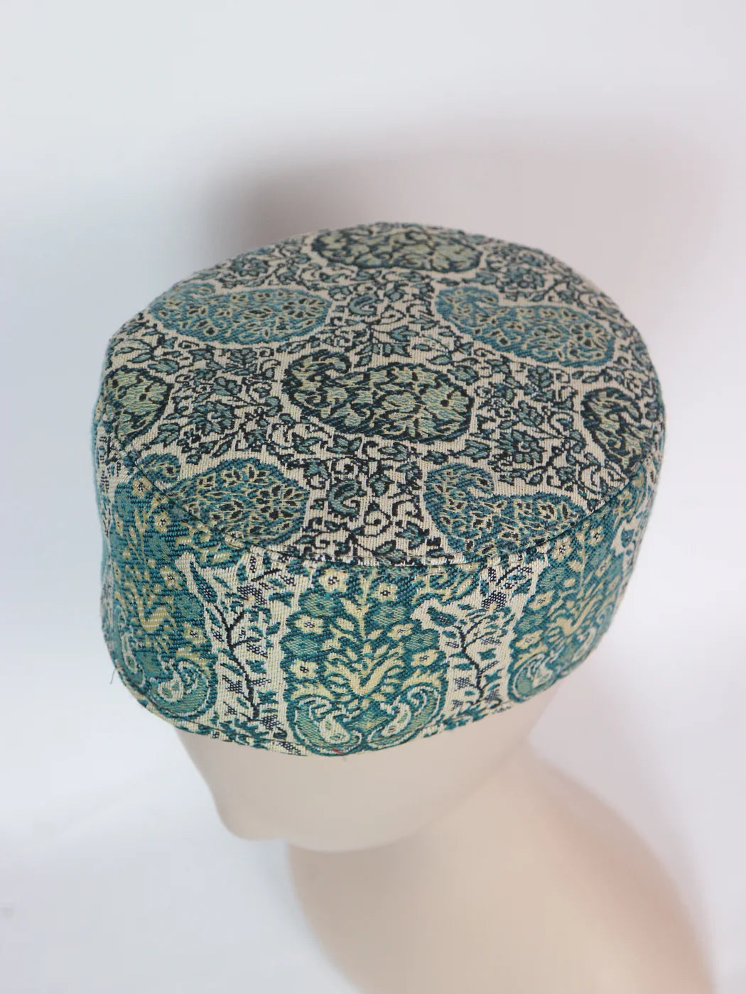 Green Kashmiri Stylish Kani Cap For Men Noor