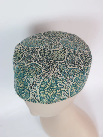 Green Kashmiri Stylish Kani Cap For Men Noor