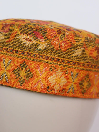 Kashmiri Yellow Stylish Kani Cap For Men Maham
