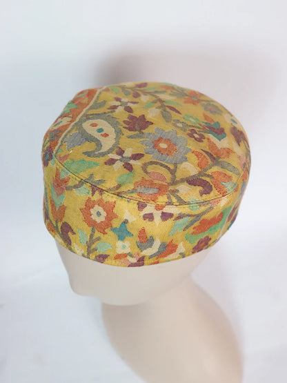 Shahib Zada Kashmiri Yellow Unique Cap For Men
