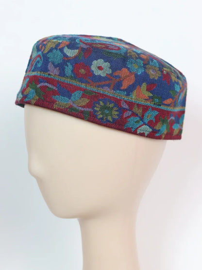 Farhan Kashmiri Blue Unique Cap For Men