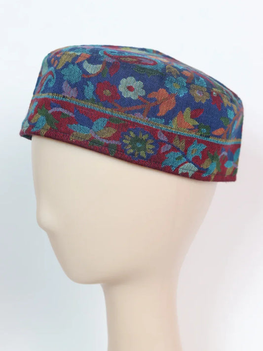 Farhan Kashmiri Blue Unique Cap For Men