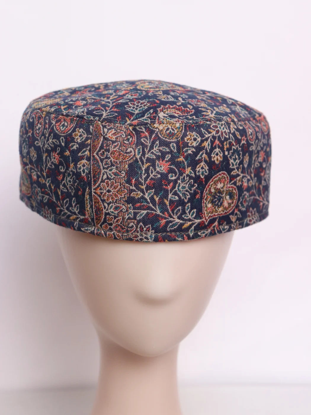 Navy-blue Kashmiri Stylish Kani Cap |Topi for Men Aslam