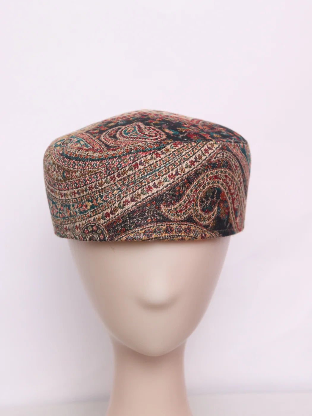 Saleem Kashmiri Stylish Kani Cap |Topi for Men In Black