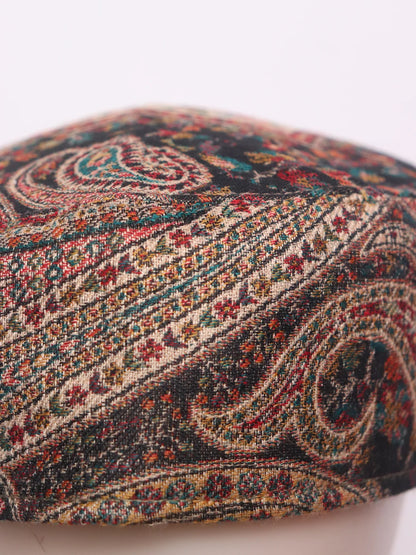 Saleem Kashmiri Stylish Kani Cap |Topi for Men In Black