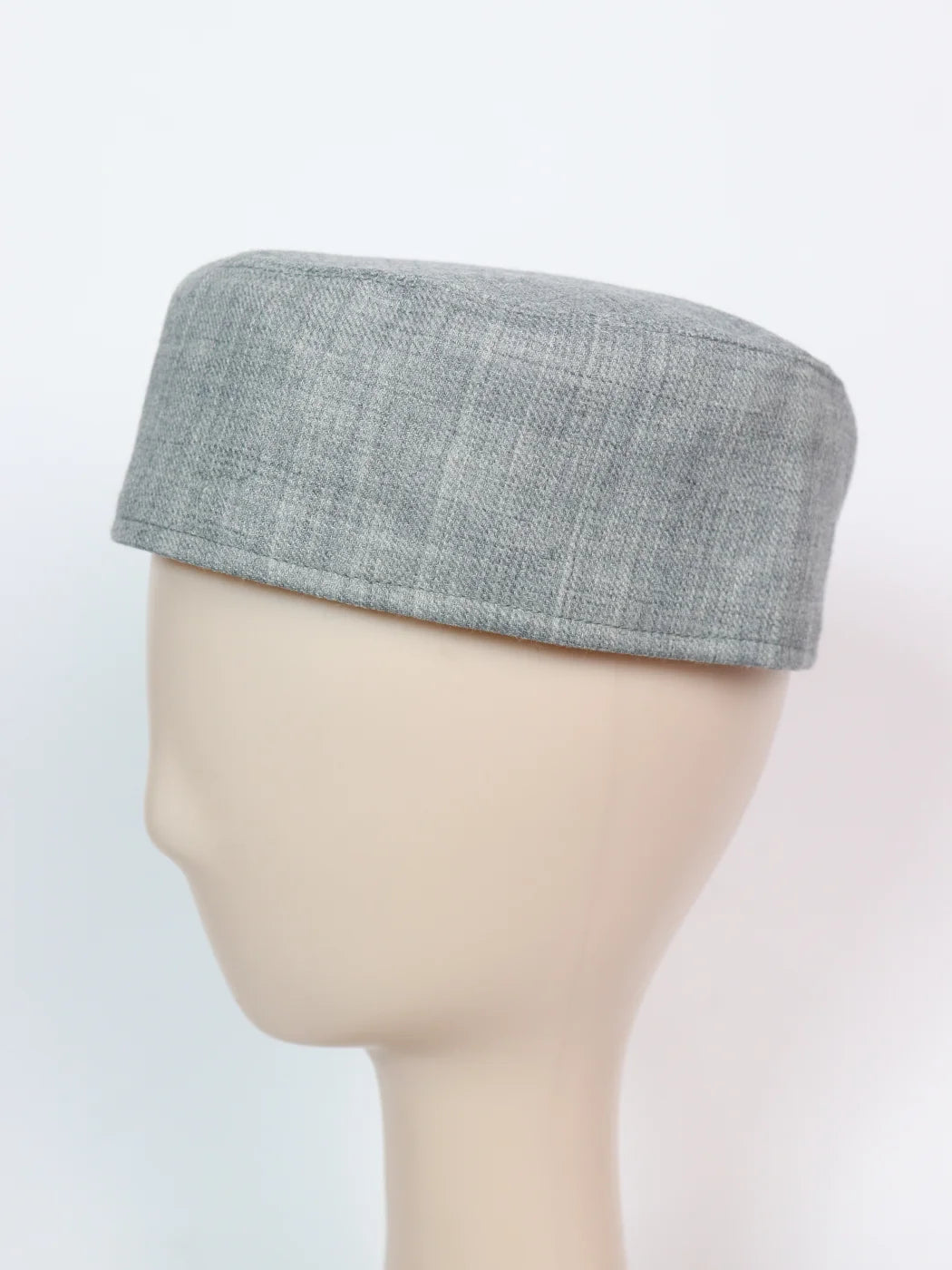 Kashmiri Decent Grey Plain Cap For Men Aamir