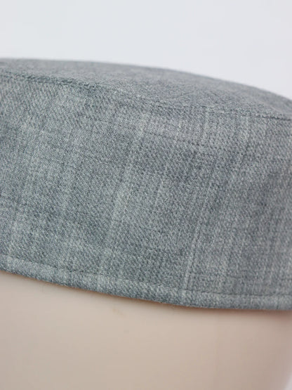 Kashmiri Decent Grey Plain Cap For Men Aamir