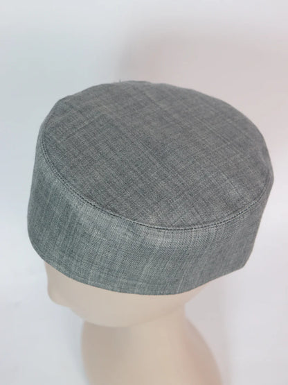 Kashmiri Decent Grey Plain Cap For Men Aamir