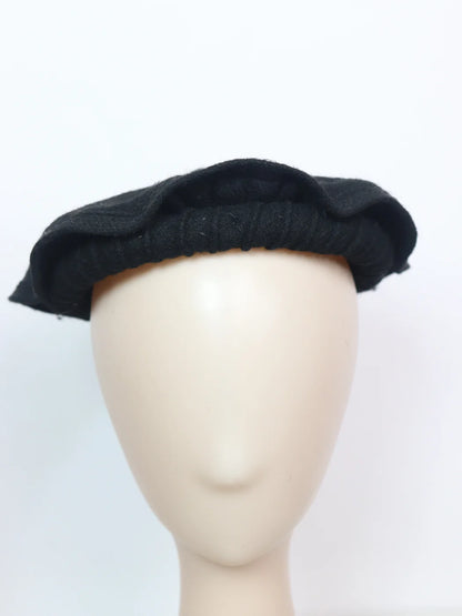 Premium Afghani Pakol Handmade Cap In Black