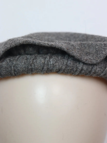 Premium Gulzar Pakol Cap In Grey With Handmade Afghani Wool