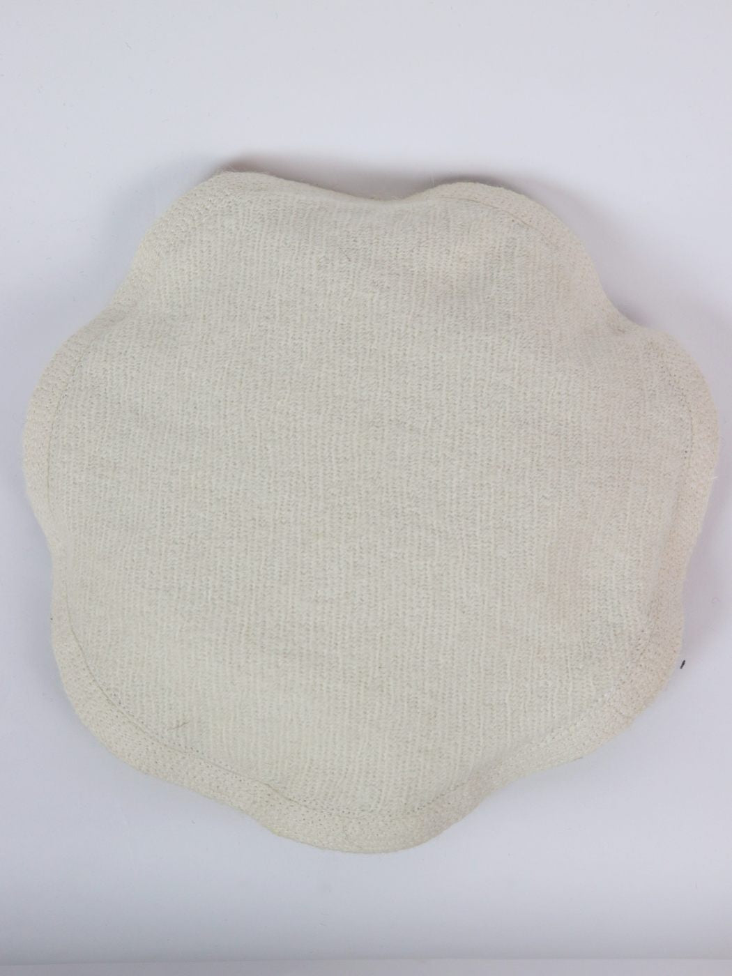 Original Off White Floral Afghani Pakol Cap | Handmade Pathani Hat