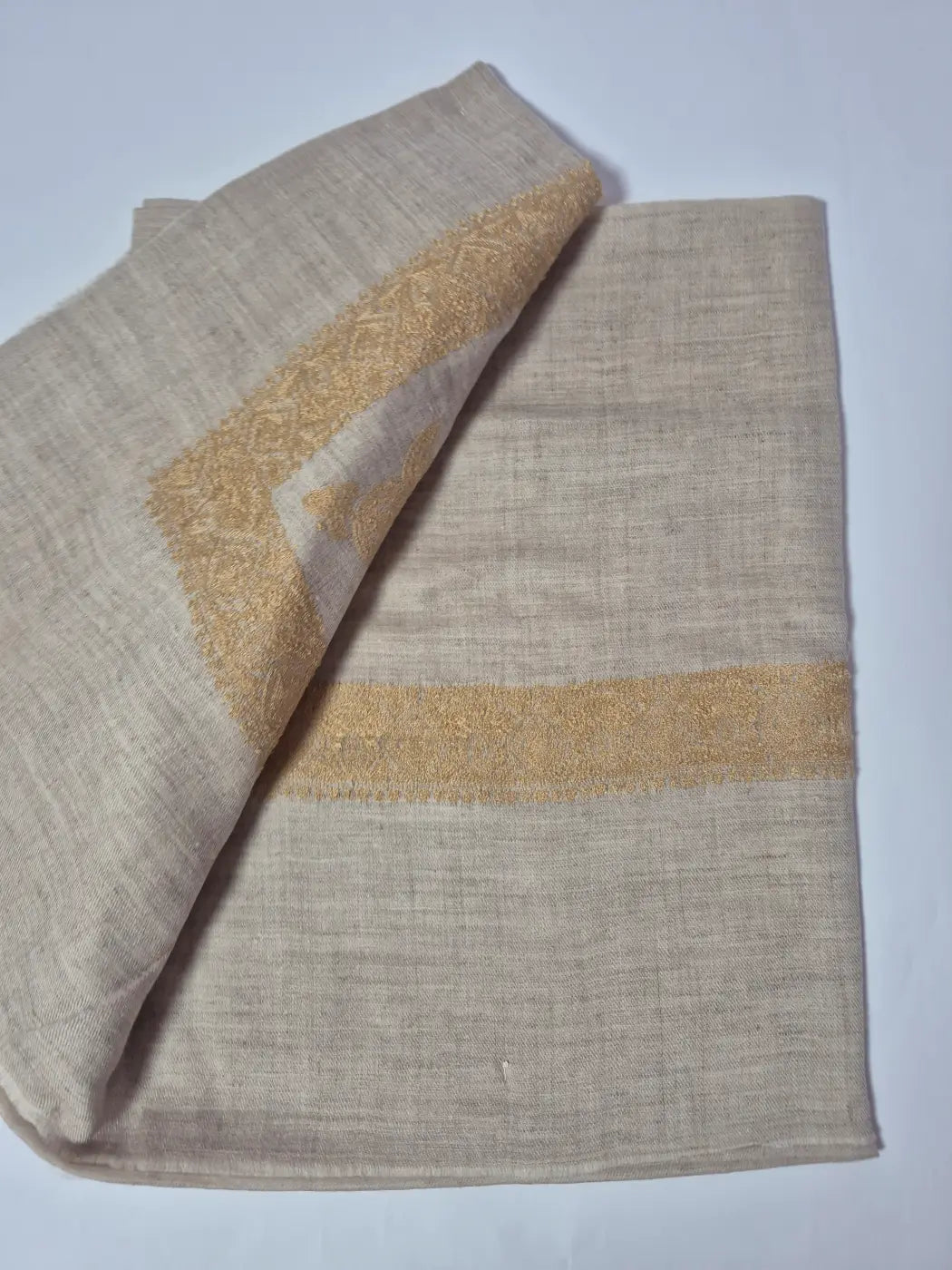 Massar Pashmina Blend Shemagh Headscarf With Embroidery