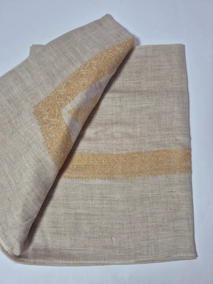 Massar Pashmina Blend Shemagh Headscarf With Embroidery