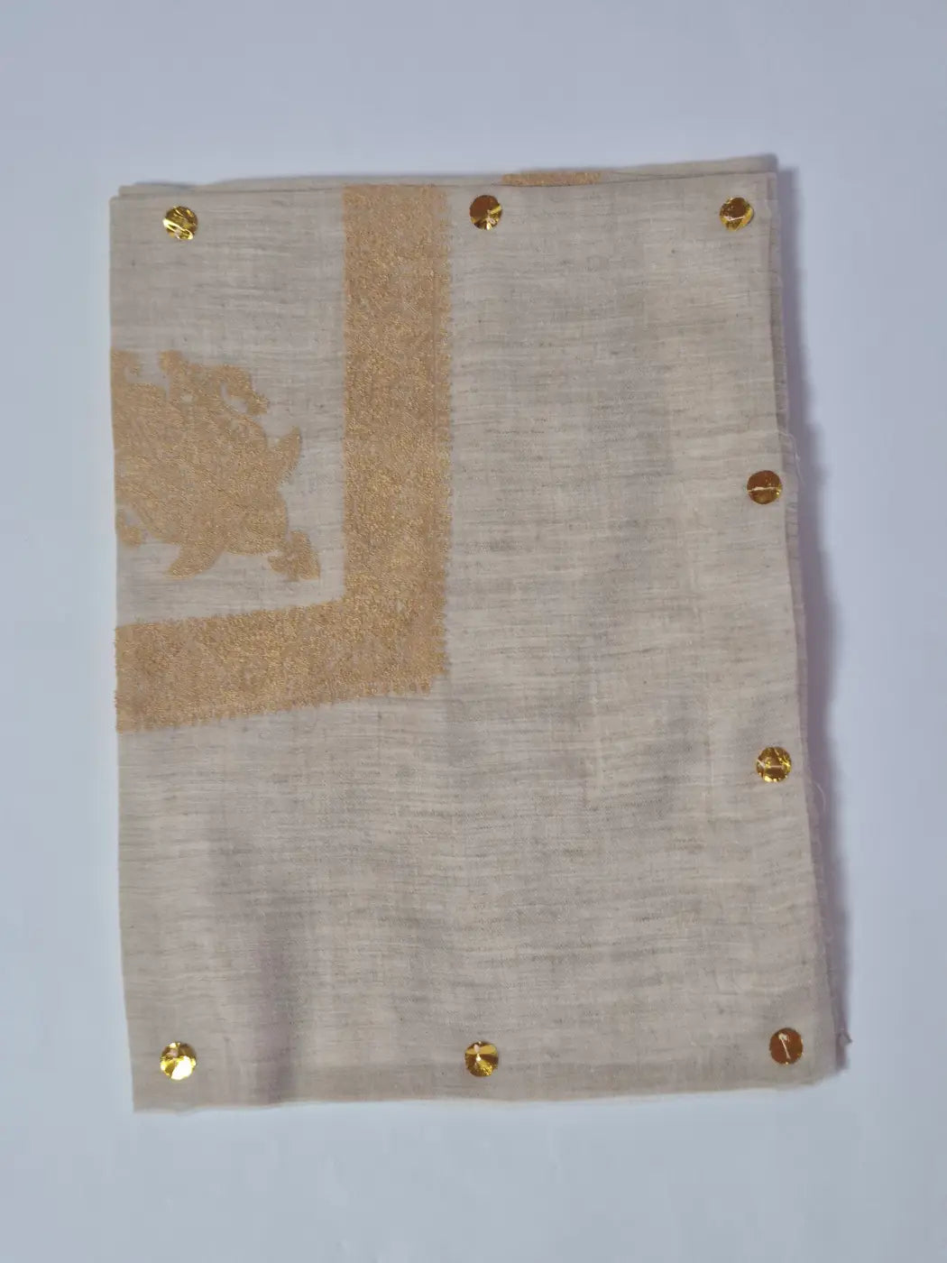 Massar Pashmina Blend Shemagh Headscarf With Embroidery