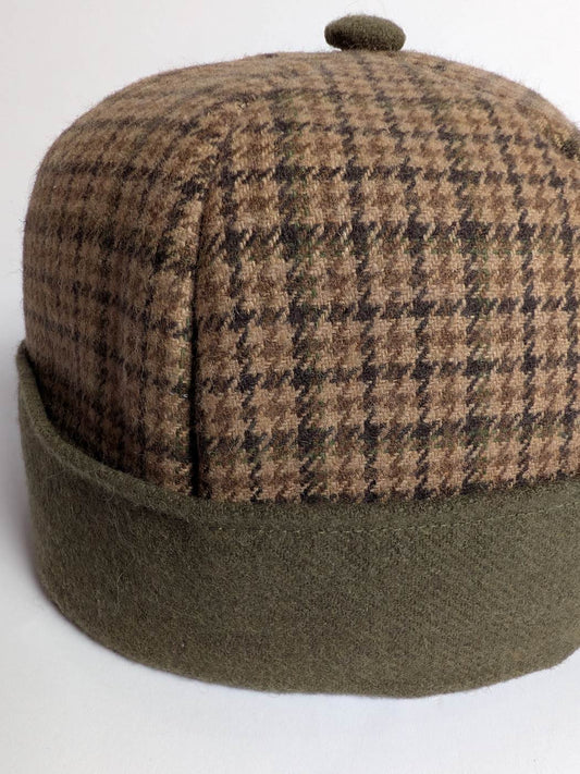 wool cap from Kashmir double fold border