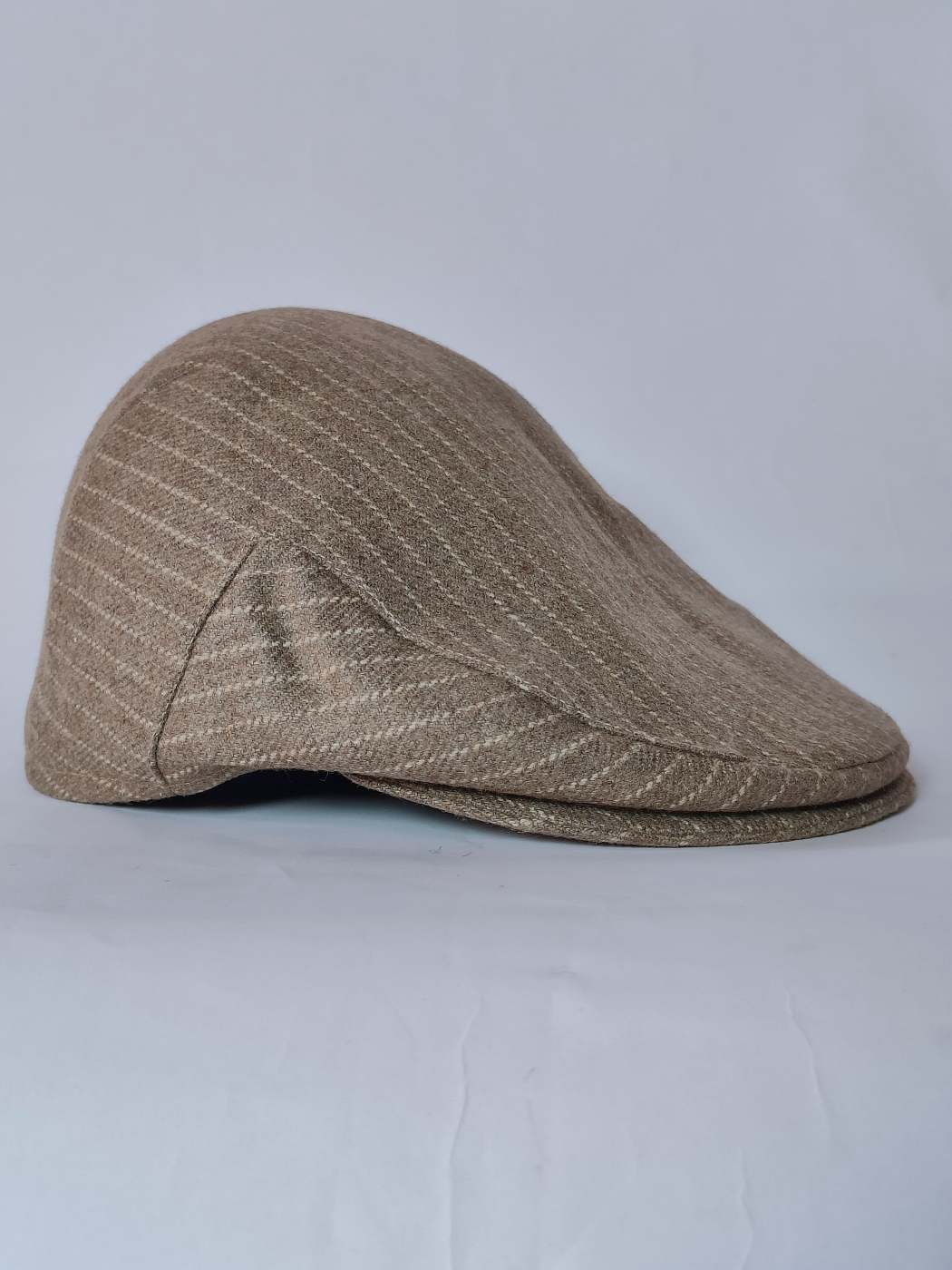 Beige With White Lines Golf| Ivy | Flat Office Cap