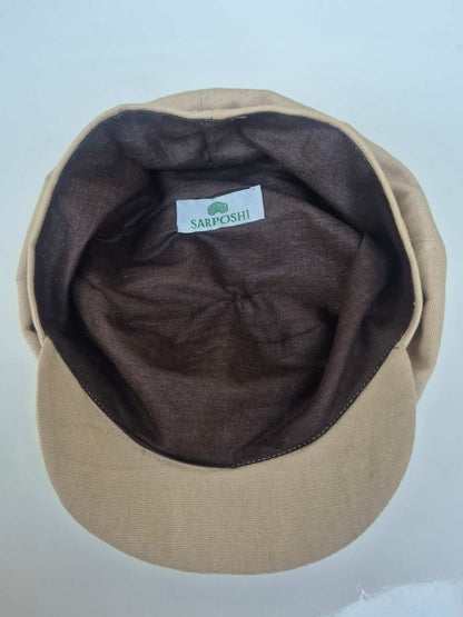 Linen Cotton Newsboy Cap - French Headwear for Summer