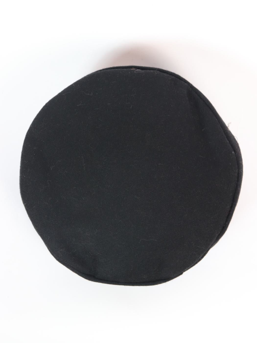 Black Twisted Pakol Cap – Handmade Kabuli Zigzag Topi