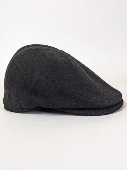 Flat Golf Cap | Blazer Wool Fabric