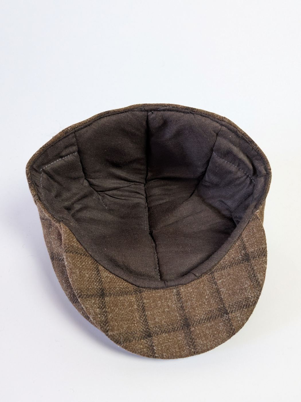 Brown Stripes Golf Flat Tweed Cap