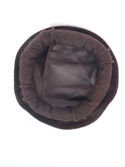 Dark Brown Pakol Cap – Handmade Afghani Peshwari Style Hat
