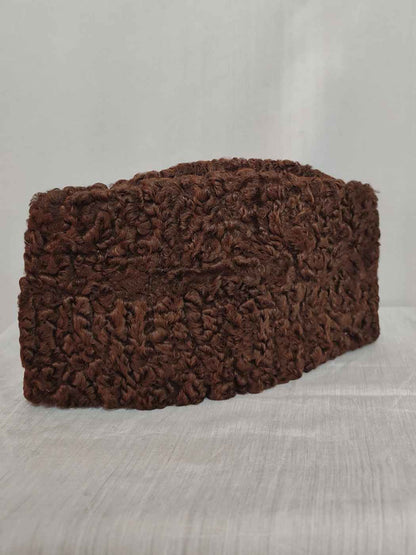 Dark Brown Karakuli Cap