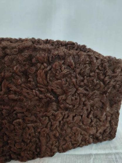 Dark Brown Karakuli Cap