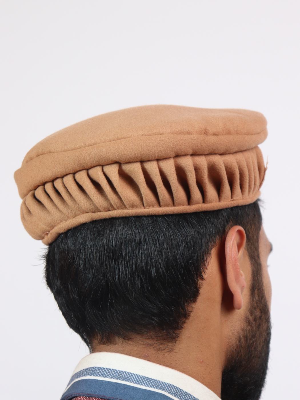 Golden Twisted Pakol Cap – Afghani Topi