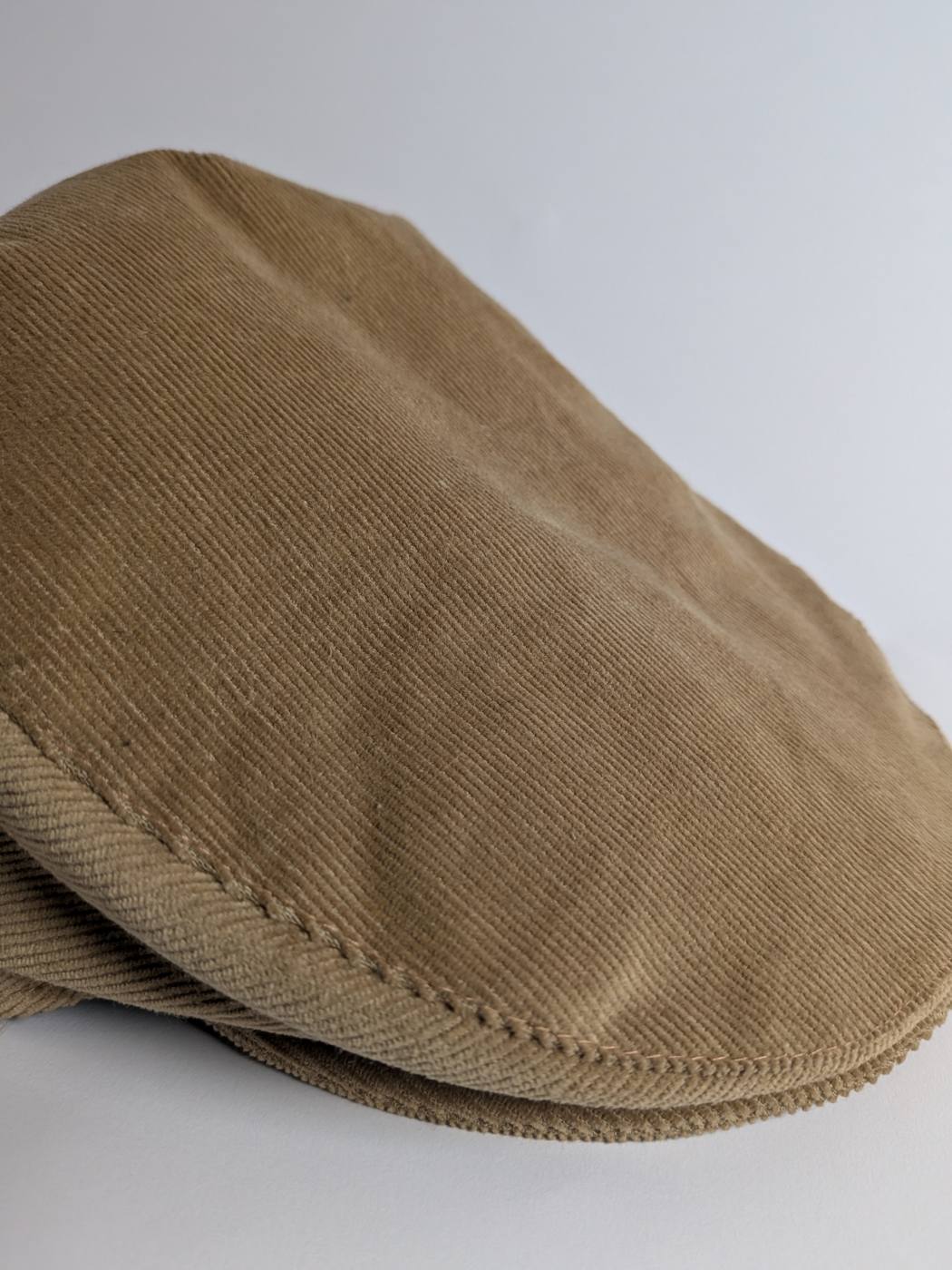 brown flat golf cap material
