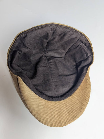 brown flat cap inside lining lining