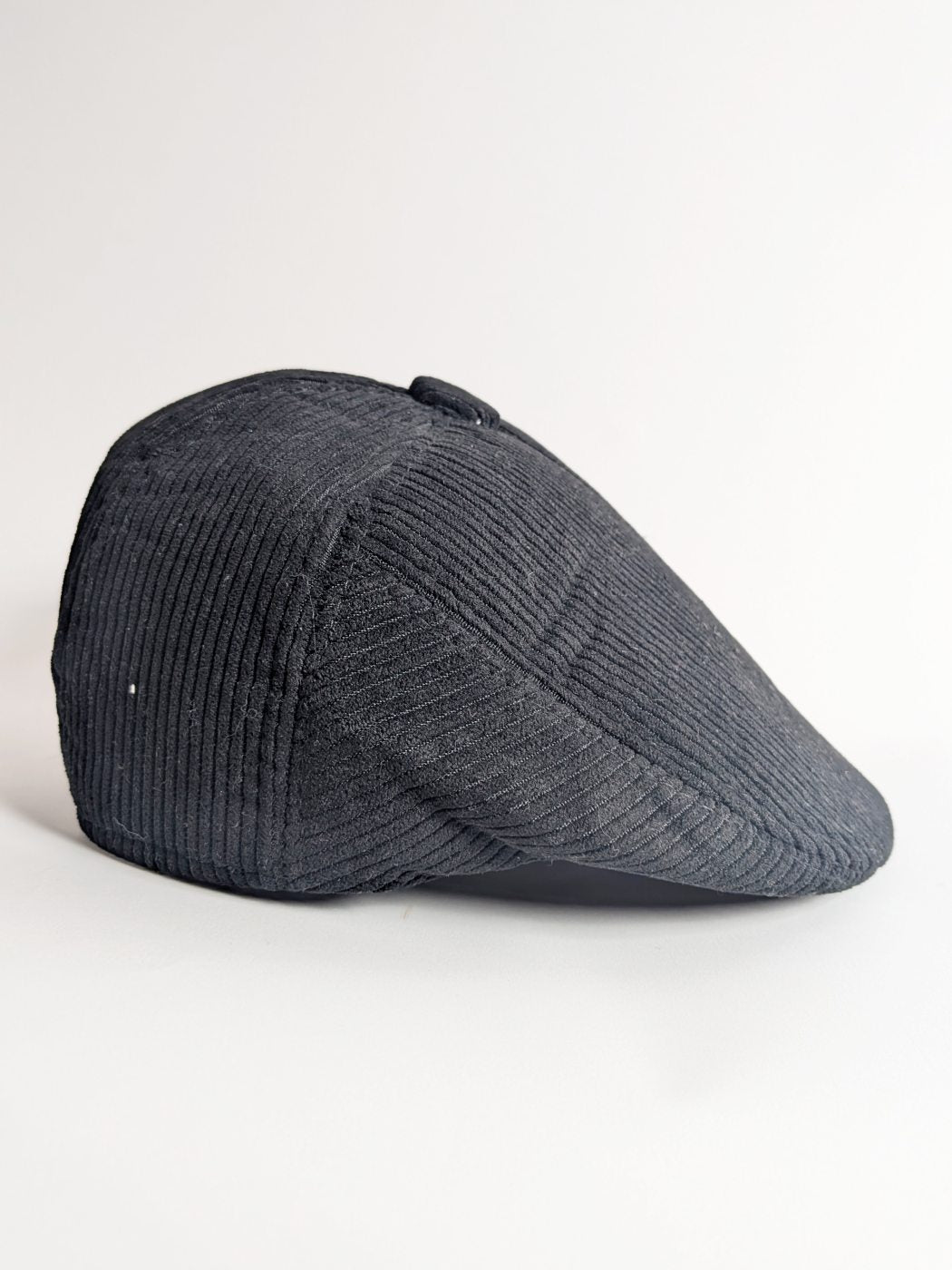 Corduroy Golf Flat Cap - With Front Buttons