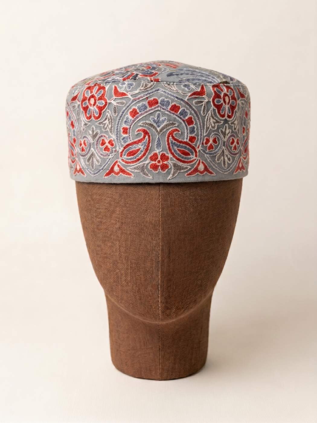 grey cap in badam patterns