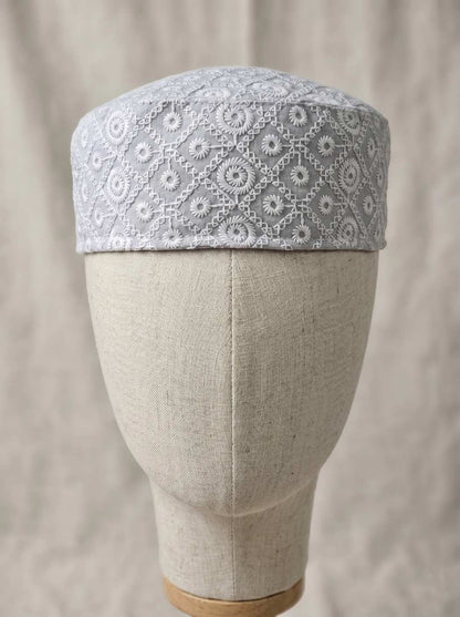 chikankari summer cap for summer