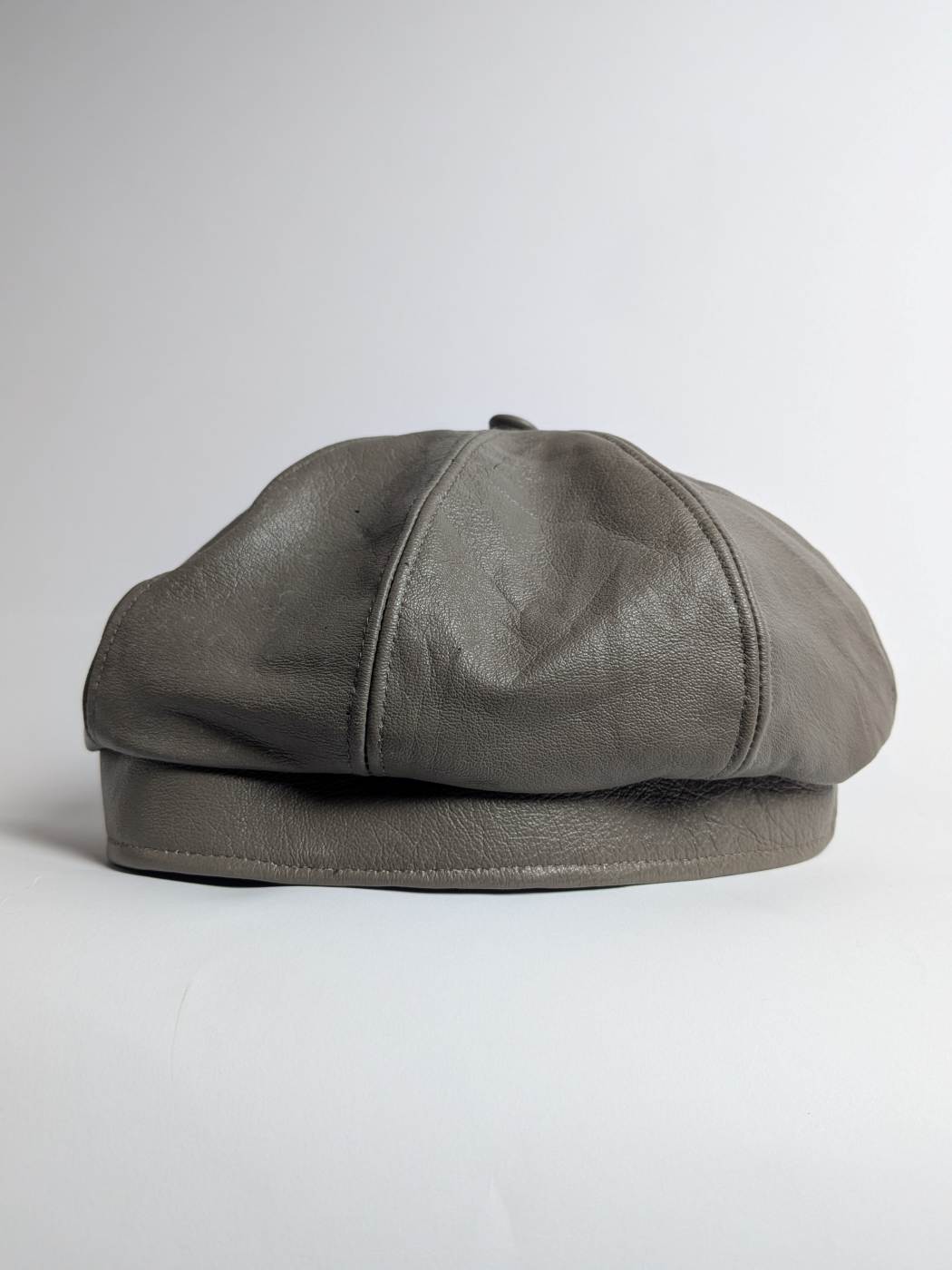 Genuine Leather French Flat Cap | Beret Baggy Style