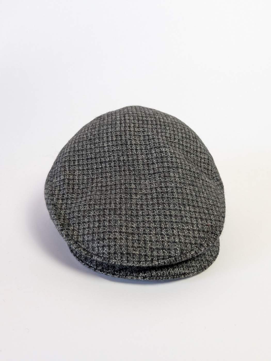 Ivy Cap | Flat Tweed Hat Greyish Black Stripes | Office Cap