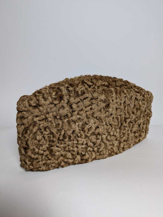 Premium Brown Karakul Cap | Traditional Wool Hat