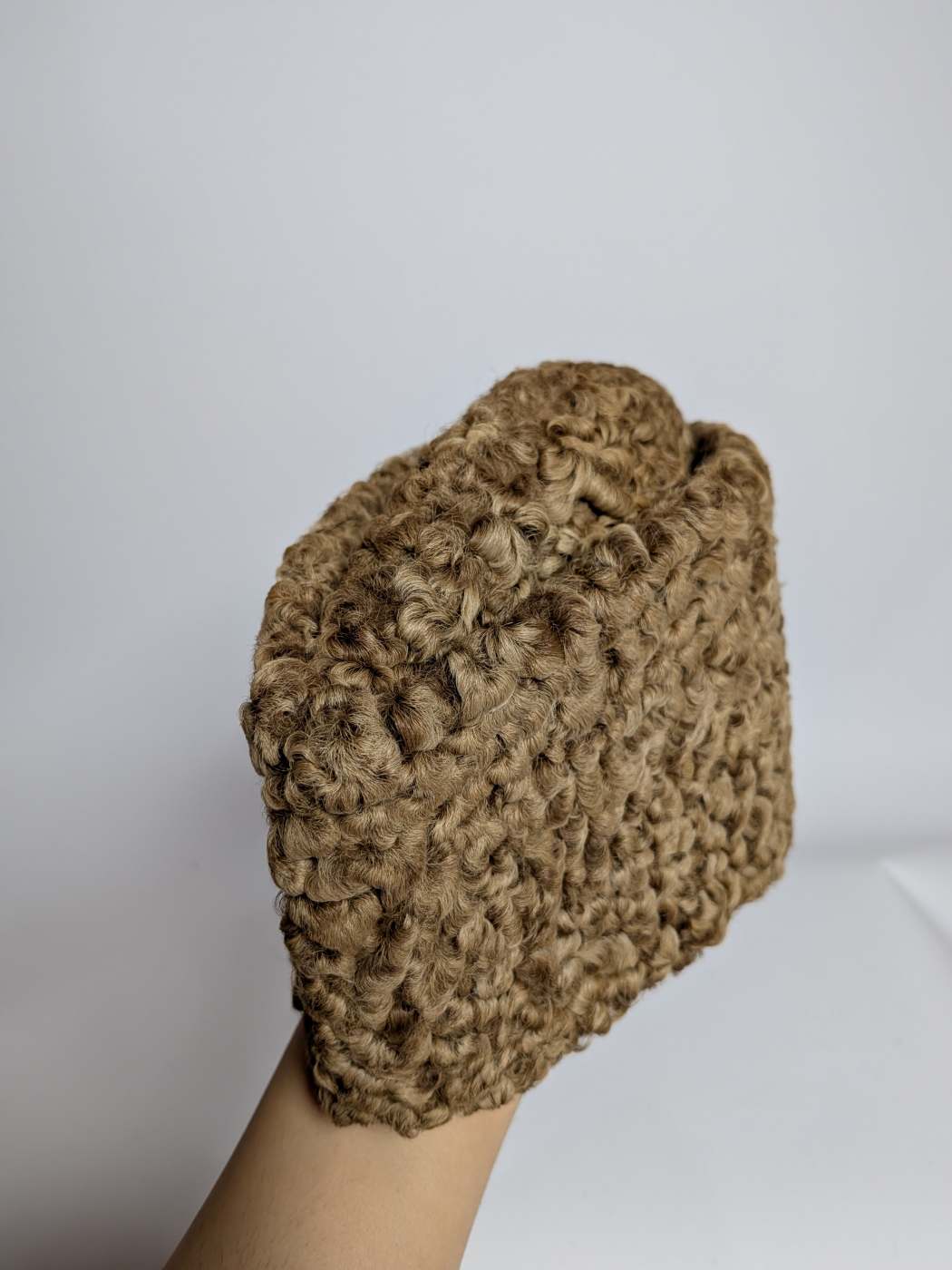 Premium Brown Karakul Cap | Traditional Wool Hat